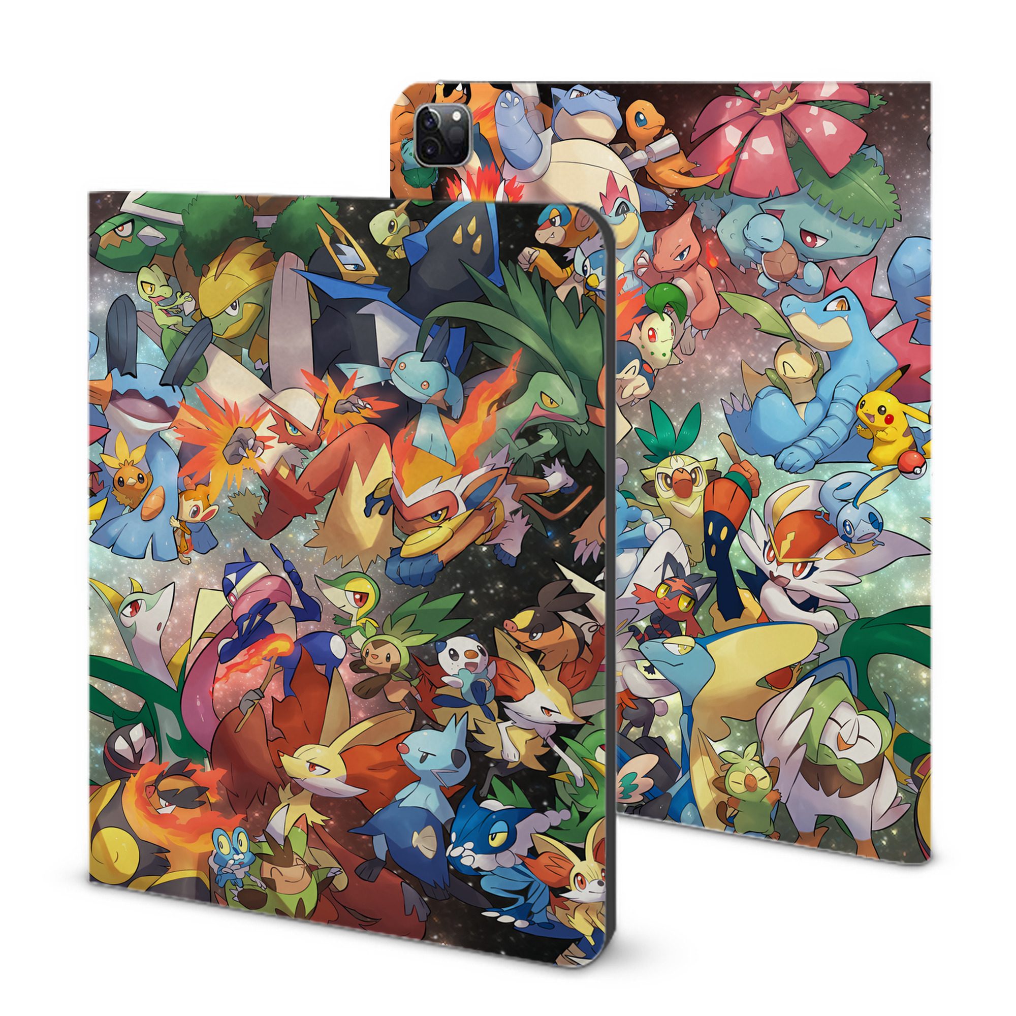 （画像用） ポケットモンスター Pokémon IPad ケース ブック型 PUレザー TPU 耐衝撃 軽量 薄型 ペン収納なし 全面保護 IPad 各モデル対応